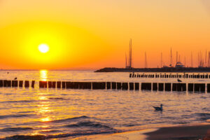 Jasmin-Fernholz – Kühlungsborn Strand Sonnenuntergang